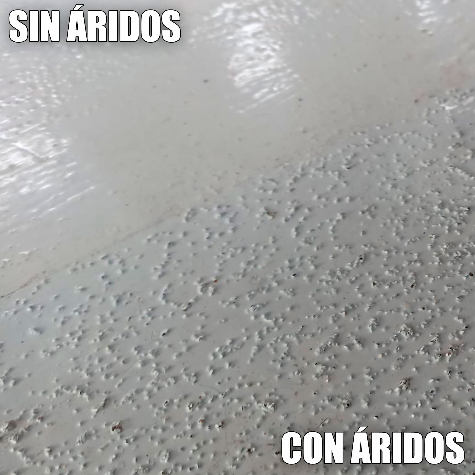 árido de sílice sopgal en suelo antideslizante