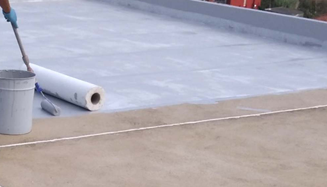 Aplicación de geotex en terraza o cubierta