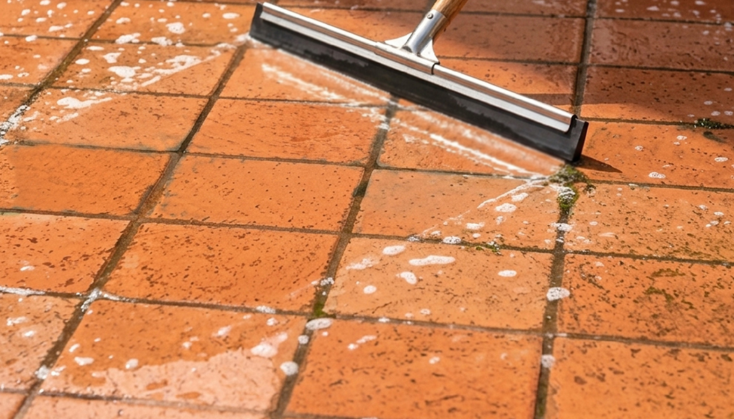 Limpiador Desincustante Idroless limpieza profunda de manchas de humedad en suelos de baldosa